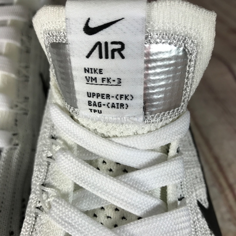 NIKE Vapormax Flyknit 3 "Zebra" White/Black - Picture 7 of 8